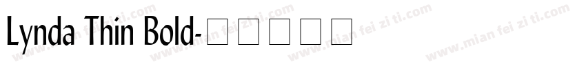 Lynda Thin Bold字体转换
